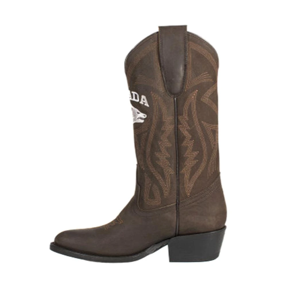 Gameday Boots University of Nevada Reno Embroidered Round Toe Pull On Cowboy Boots 3