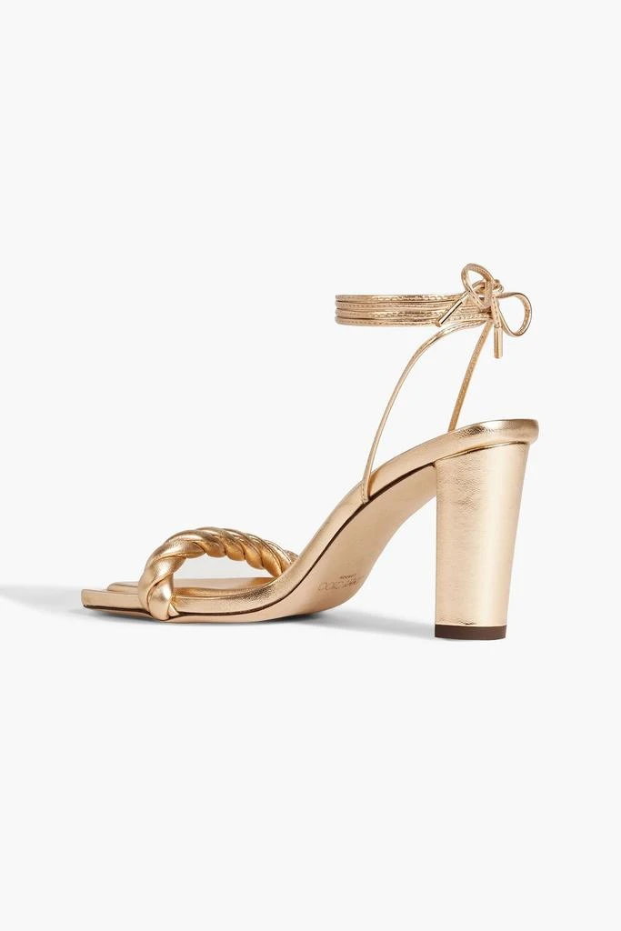 Jimmy Choo Diosa 85 twisted mirrored-leather sandals 3