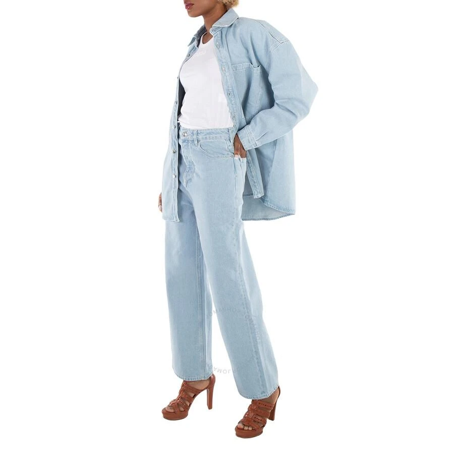 Nanushka Sun Bleach Josine Wide-Leg Denim Jeans 1