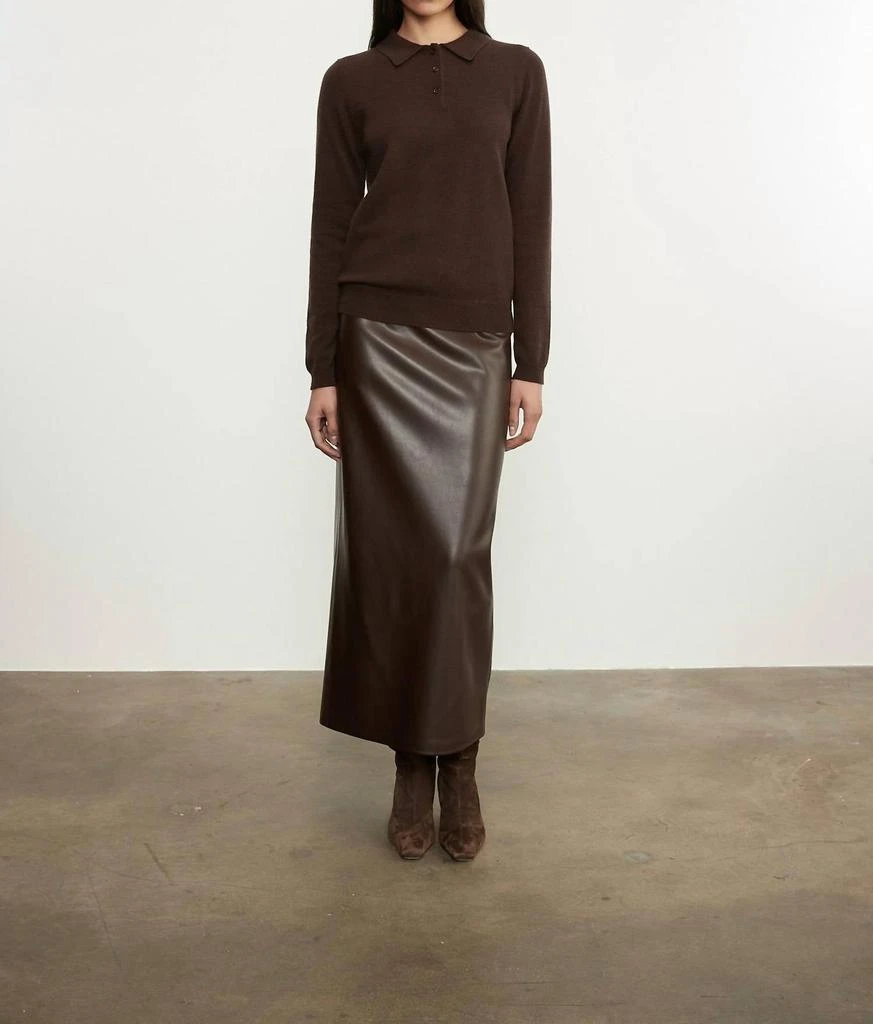 Enza Costa Enza Costa - KNIT CASHMERE POLO SWEATER