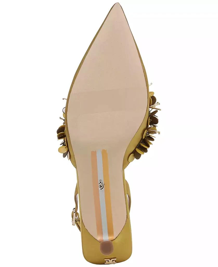 Sam Edelman Women's Trent Embellished Slingback Kitten-Heel Pumps 5