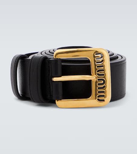 Miu Miu Leather belt - Belts - Free Shipping - BeyondStyle