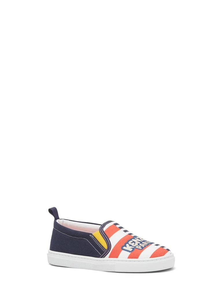Kenzo Cotton & Rubber Slip On Sneakers 1