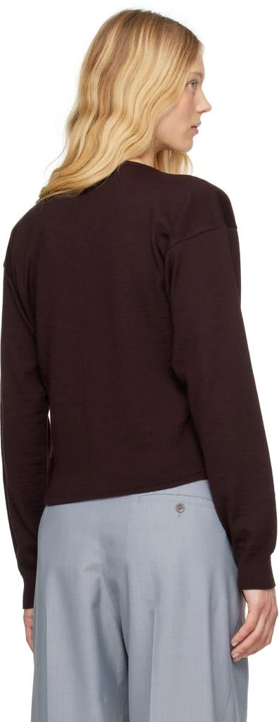Lemaire Burgundy Fitted Cardigan 3