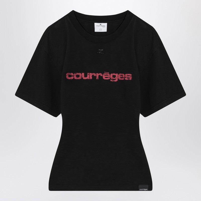 courreges Courrèges T-Shirt With Logo Print