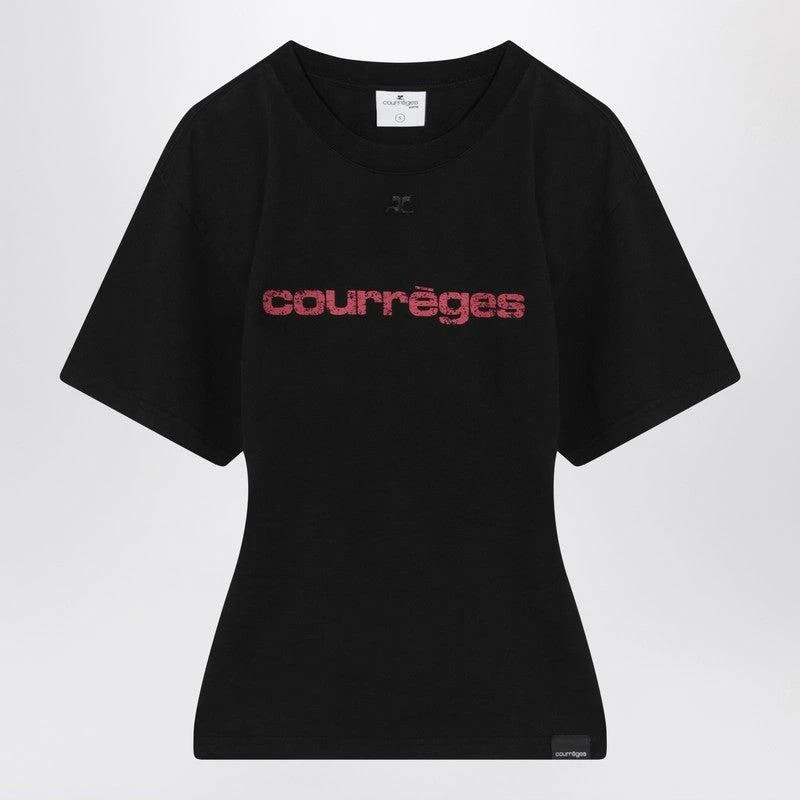 courreges Courrèges T-Shirt With Logo Print 1