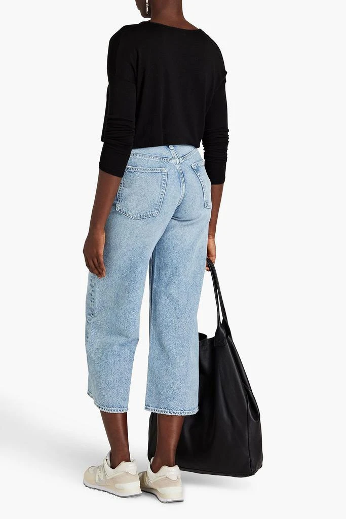 Rag & Bone Malvern cropped distressed high-rise wide-leg jeans 3