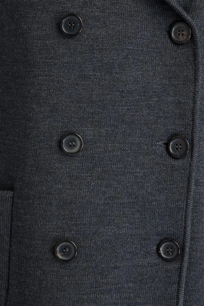 Thom Browne Double-breasted striped wool-blend blazer 4