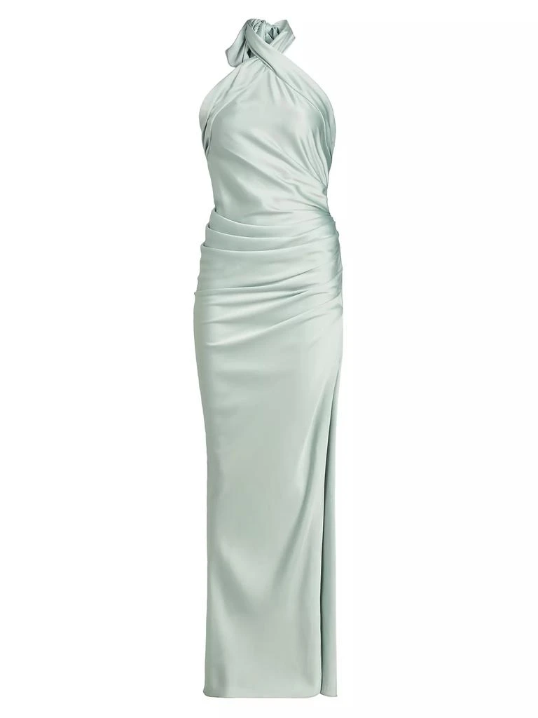 SIMKHAI Sarabella Jersey Halter Gown 1