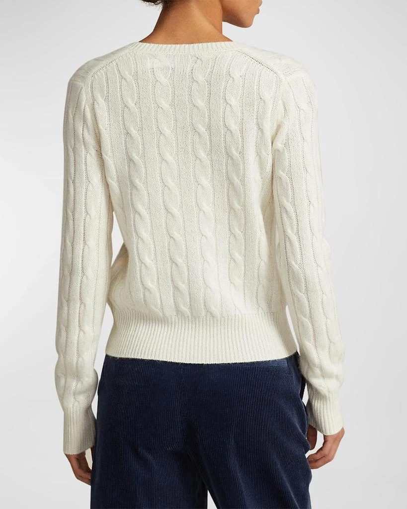 Ralph Lauren Cable-Knit Cashmere Crewneck Cardigan 4