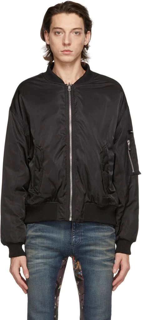 Stolen Girlfriends Club Reversible Black Stolen Bomber Jacket 1