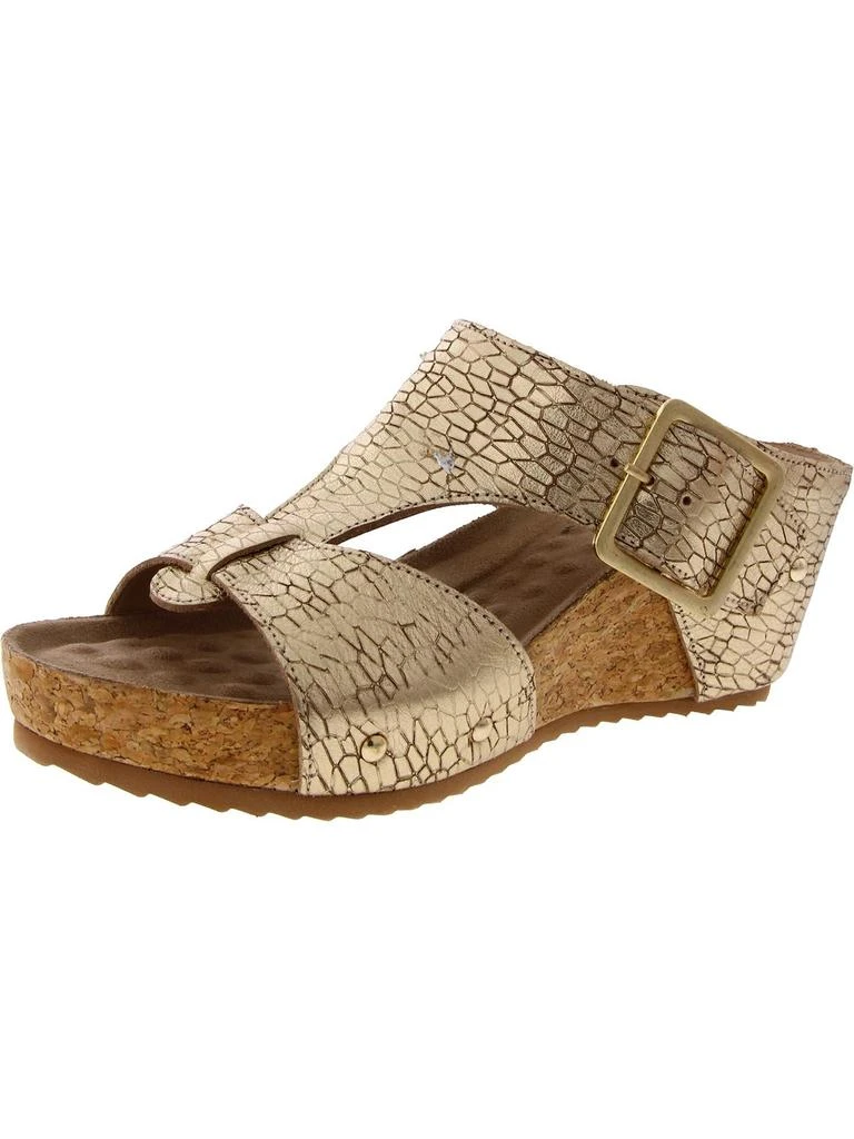 Ros Hommerson Thea Womens Leather Slip On Wedge Sandals 1