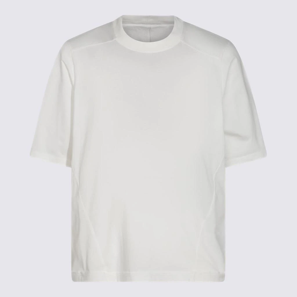 Rick Owens Rick Owens Drkshdw White Cotton T-Shirt 1