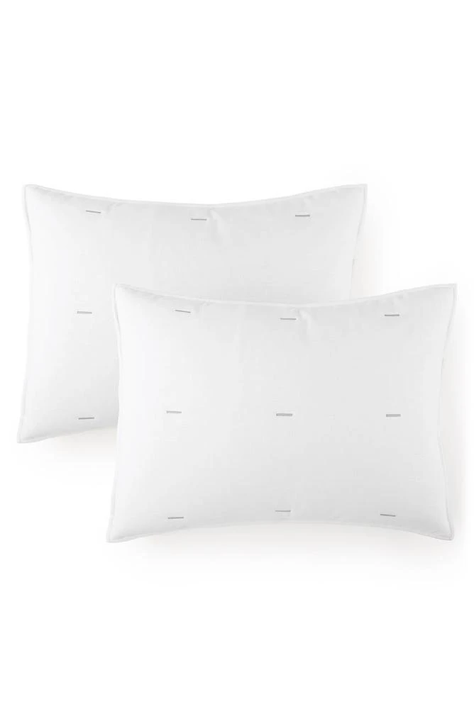 Heirloomed Collection Stitched Solid Quilt & Sham Set 4