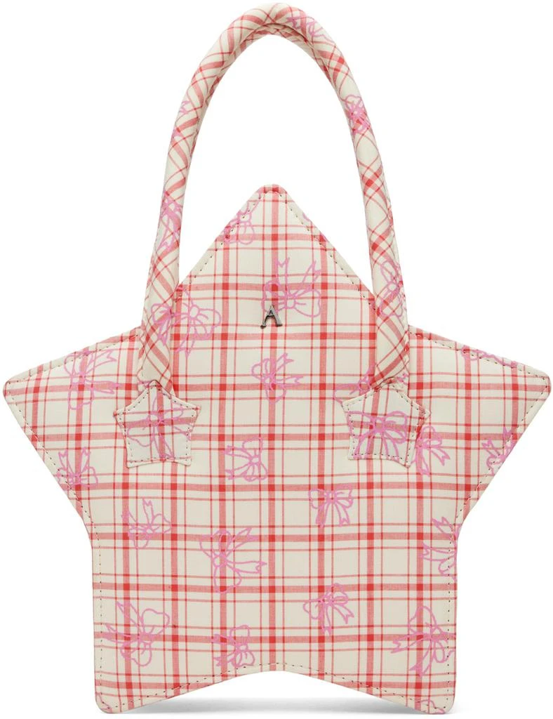 Ashley Williams Red & Off-White Star Bag 1