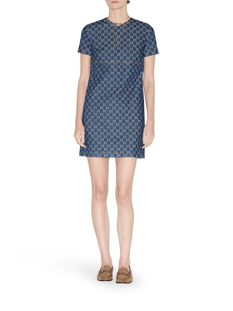 Gucci GG JACQUARD DENIM DRESS