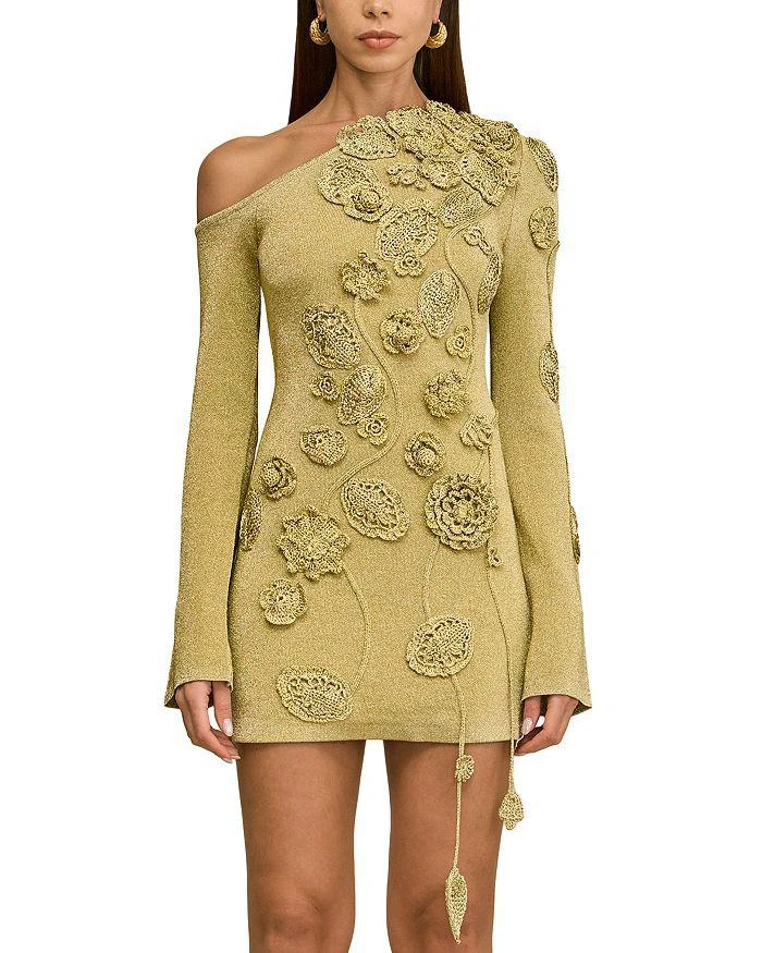 Cult Gaia Cult Gaia - Cassi Pearl-Detailed Open-Back Knit Midi Dress -  White - XL - Moda Operandi - Dresses & Skirts - BeyondStyle