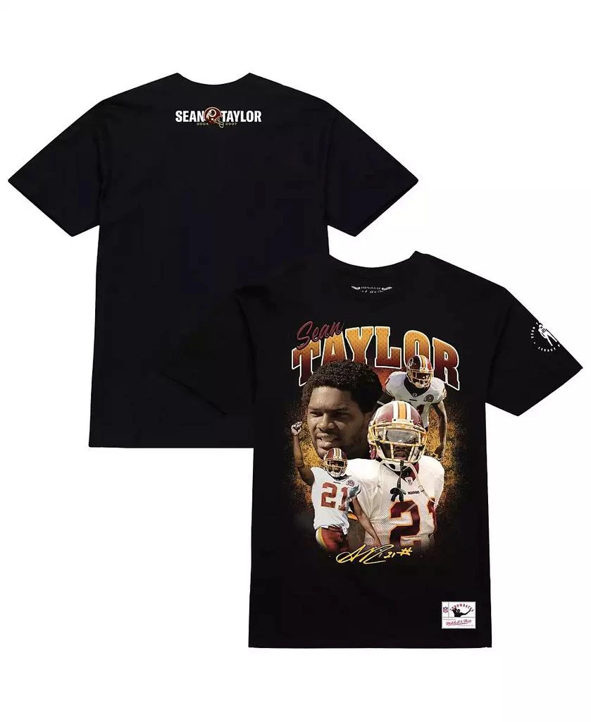 Mitchell & Ness Men's Sean Taylor Black Washington Commanders Graphic T-Shirt 1