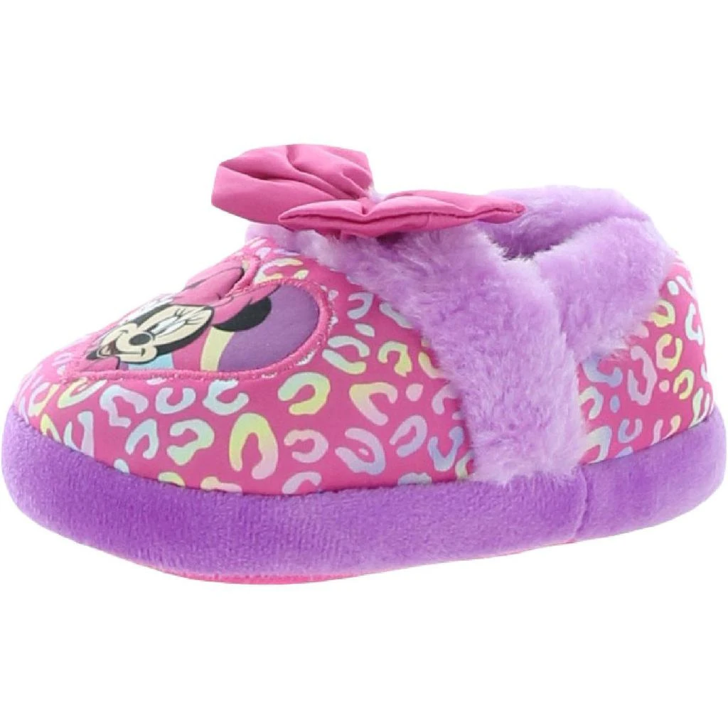 Disney Disney Girls Faux Fur Bow Bootie Slippers 1