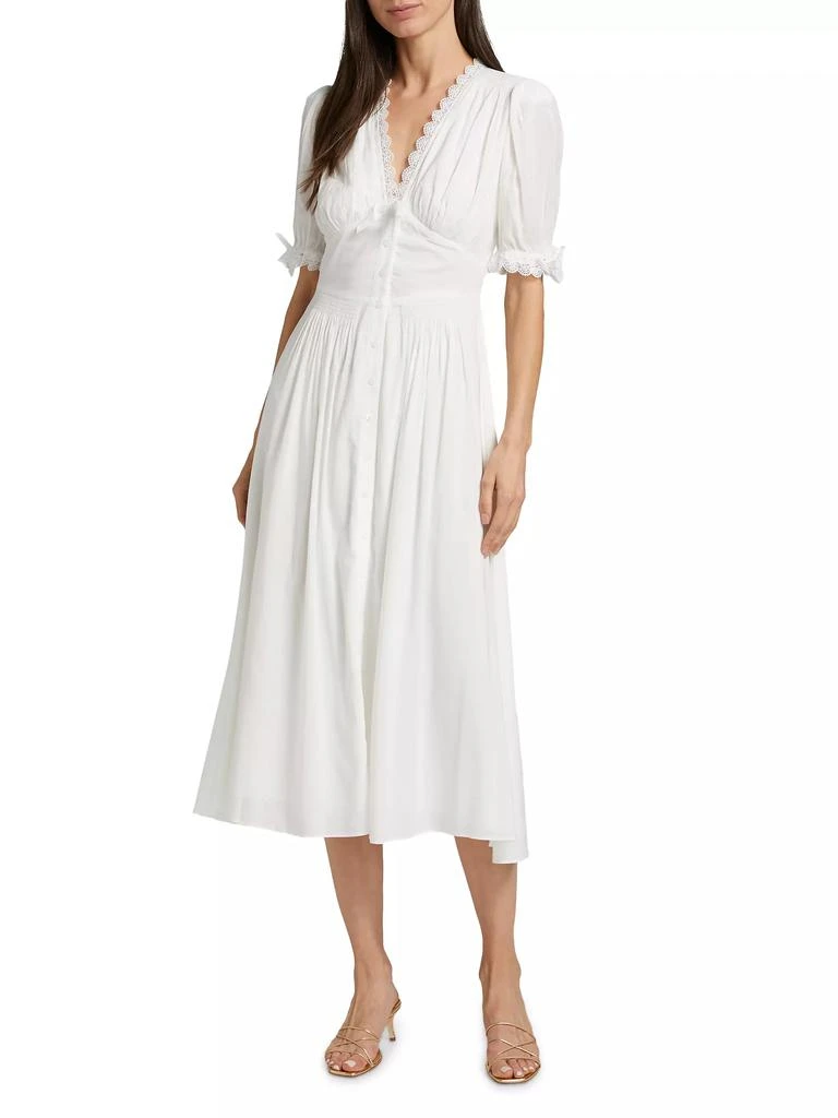 Reformation Ketra Cotton Voile Midi-Dress 3