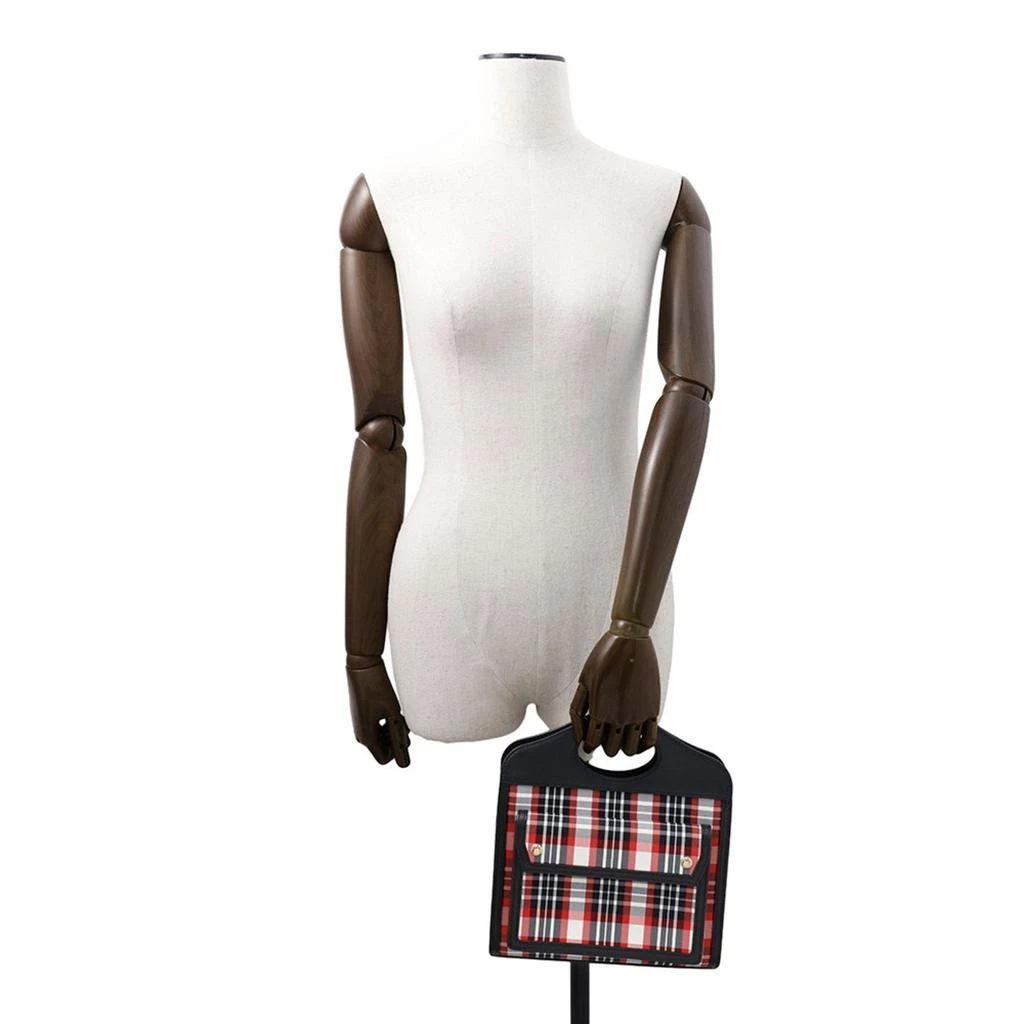 Burberry Color Nylon Leather Handbag Shoulder Bag (Pre-Owned) 4