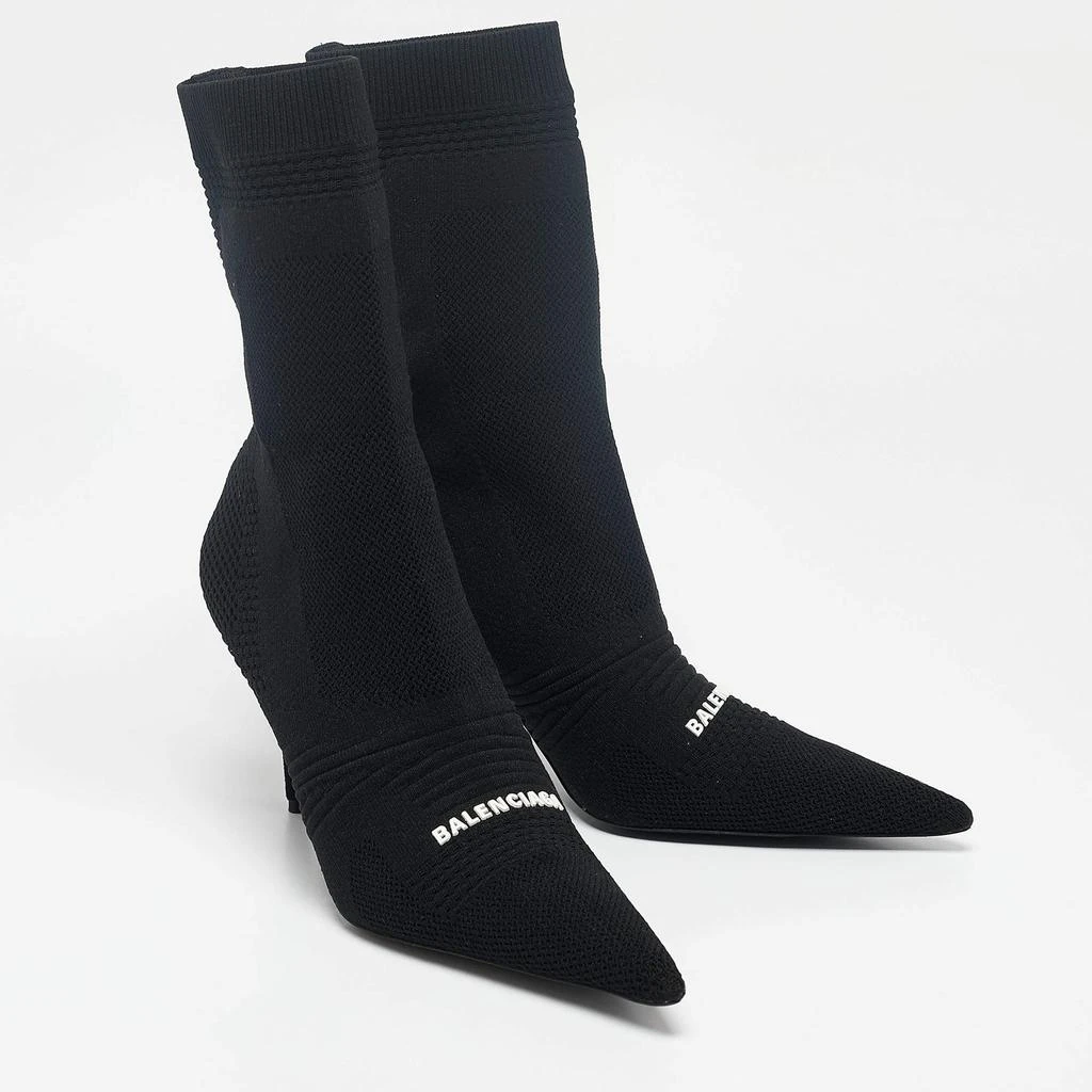 Balenciaga Balenciaga Black Knit Fabric Knife Ankle Socks Boots Size 39 4