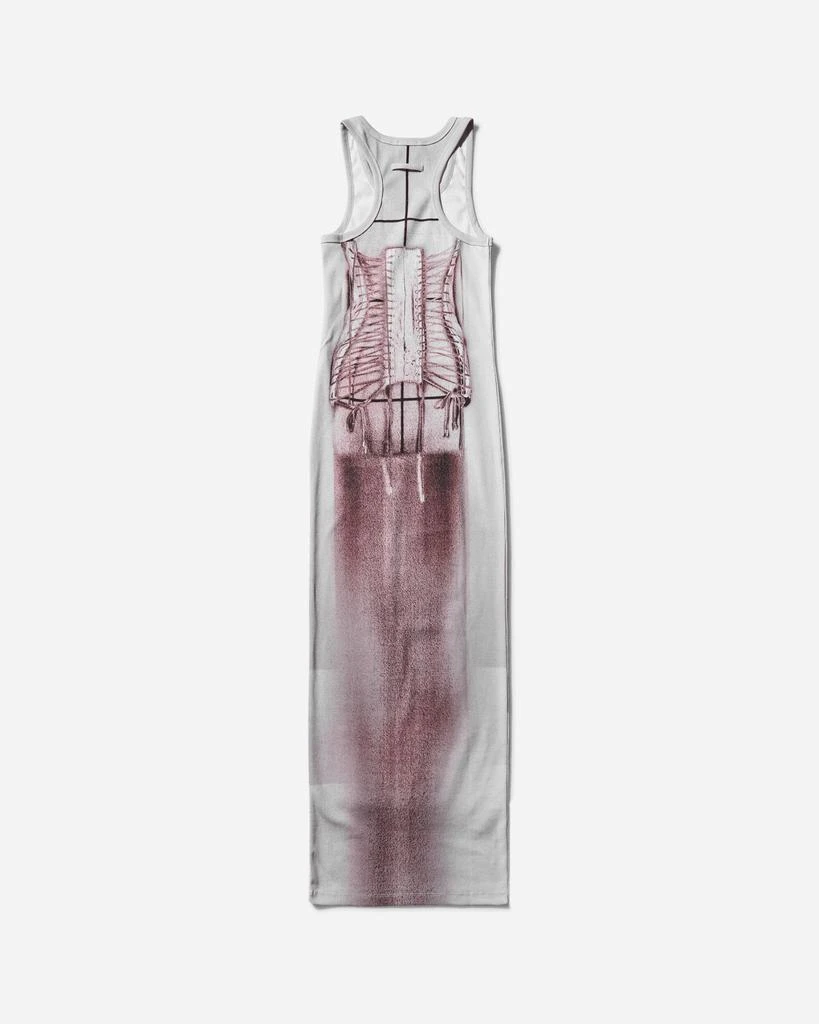 Jean Paul Gaultier Women's Trompe-l’œil Corset Knit Dress Pink 2
