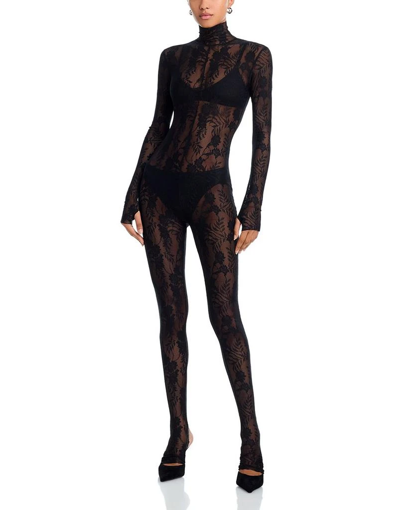 Norma Kamali Lace Catsuit 10