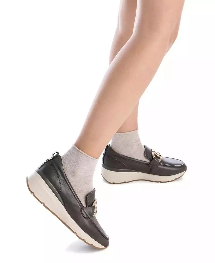 XTI Carmela Leather Collection Women's Wedge Moccasins 3