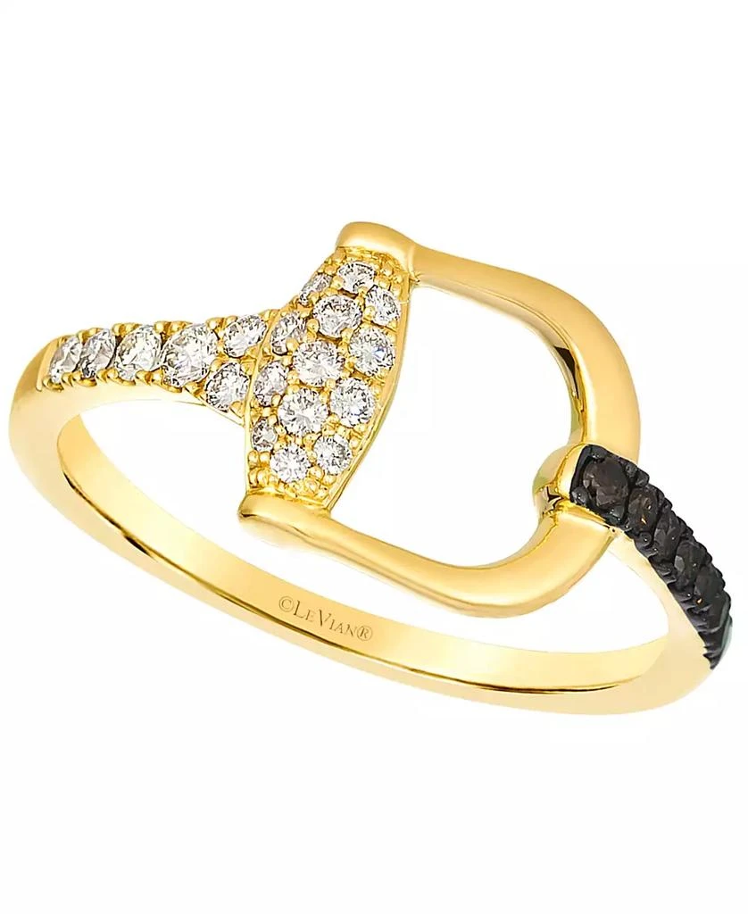 Le Vian Nude Diamond (0.20 ct. t.w.) 
Chocolate Diamond (0.10 ct. t.w.) Ring in 14k Honey Gold