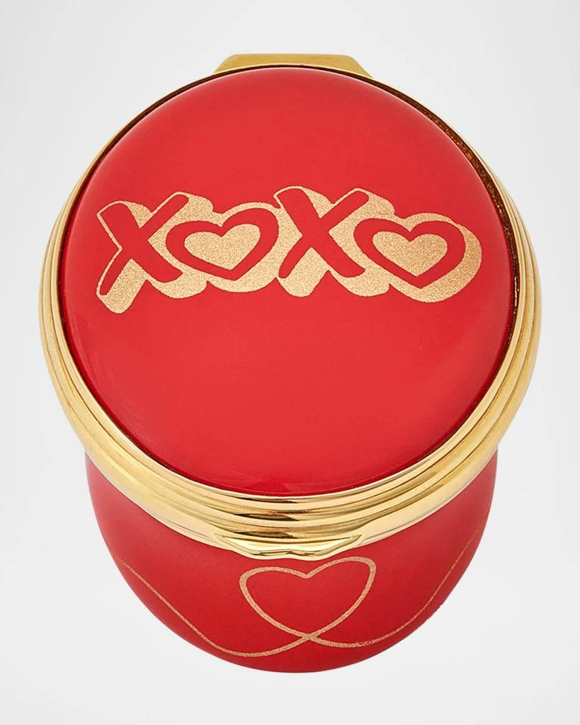 Halcyon Days Hearts & Kisses Enamel Box 1