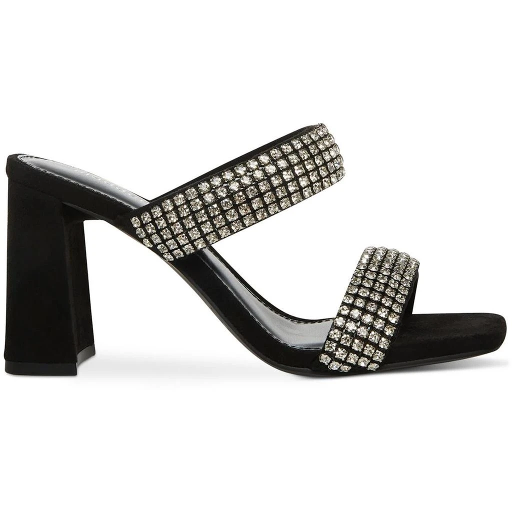 Madden Girl Witt Womens Rhinestone Slip-On Block Heel 2