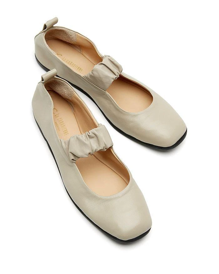 La Canadienne Women's Grey Mary Jane Flats 4