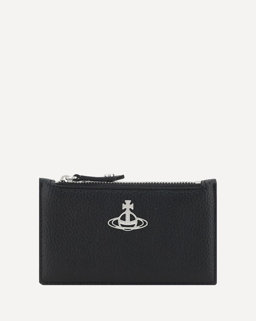 Vivienne Westwood★ORB CROCODILE CARD HOLDER Vivienne Westwood Leather Croc-Embossed Orb Card Holder