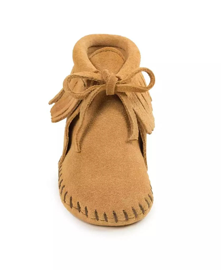 Minnetonka Baby Boys and Girls Suede Fringe Booties 4