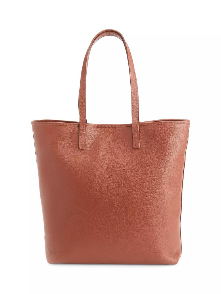 Royce New York Pebble Grain Tall Tote Bag