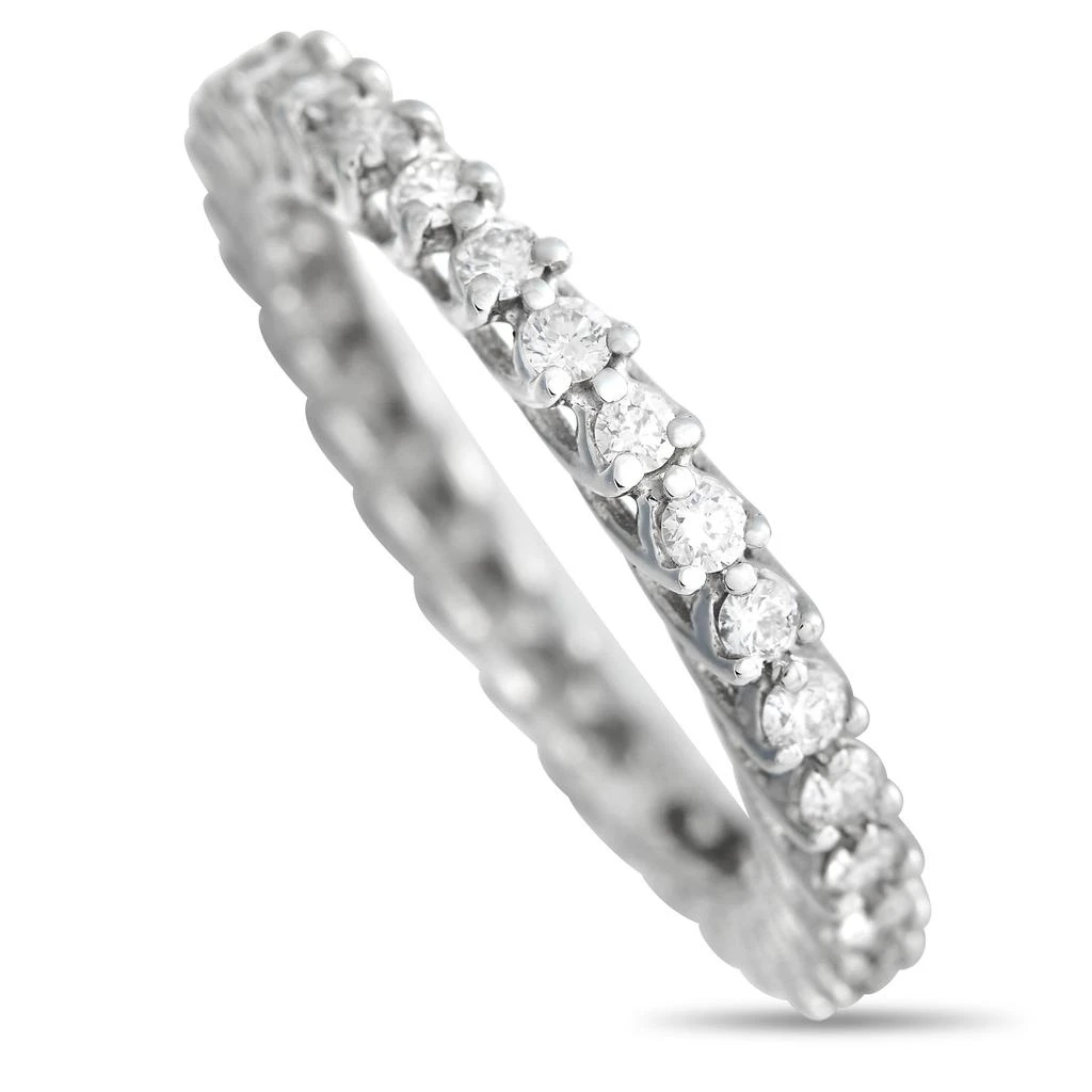 Non Branded 14K White Gold 0.80 ct Diamond Eternity Band Ring 1