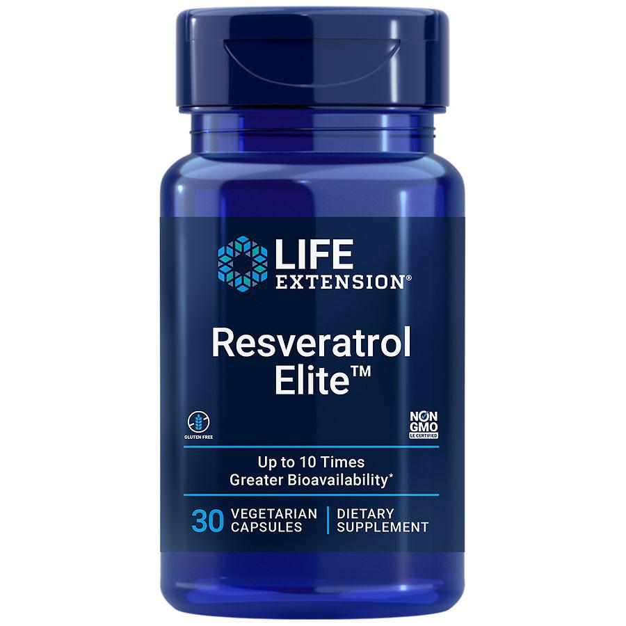 Life Extension Resveratrol Elite Transresveratrol Supplement