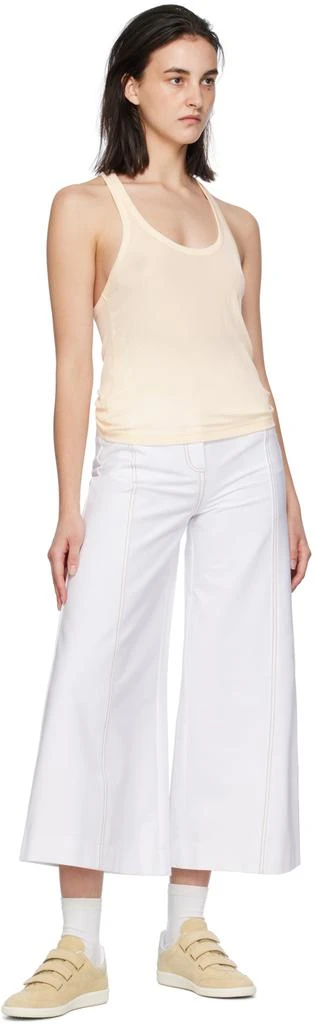 Max Mara White Foster Trousers 4