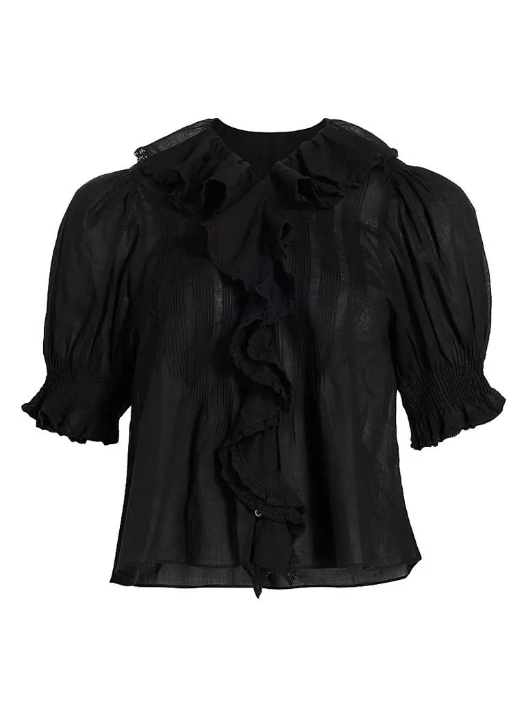 DÔEN Henri Ruffled Top