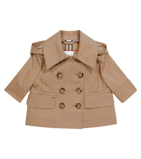 Burberry Kids Baby cotton twill trench coat