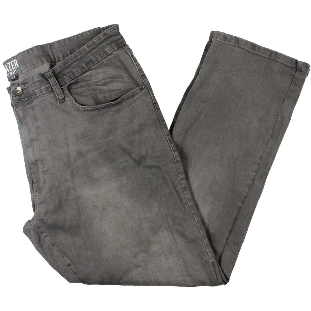 Lazer Mens Mid Rise Destroyed Slim Jeans 3