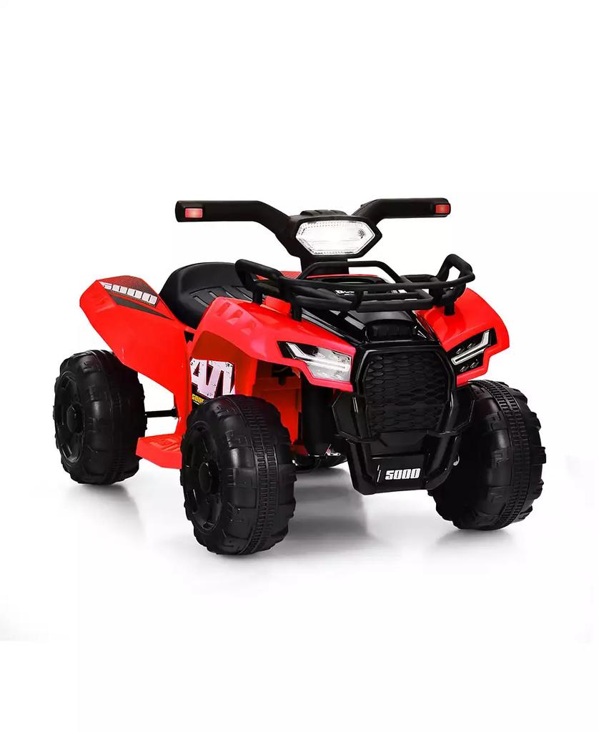 HONGGE 6V Kids Electric ATV Quad Bike with LED Lights and MP3 Player