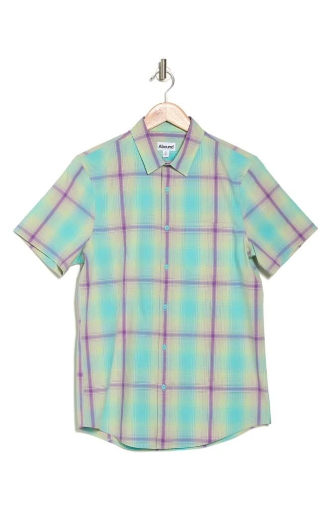 Abound Windowpane Short Sleeve Button-Up Shirt 3