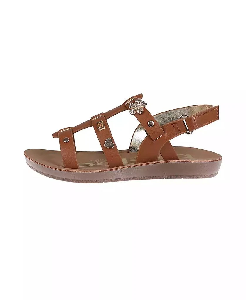 Bebe Little Girls Flat with Charm and Stylish Sandals 3