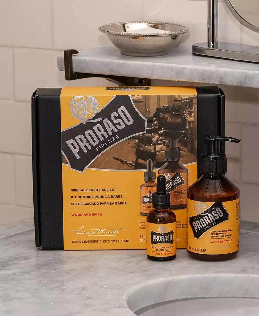 Proraso 2-Pc. Beard Care Set For Full Or Long Beards - Wood 
Spice Scent 4