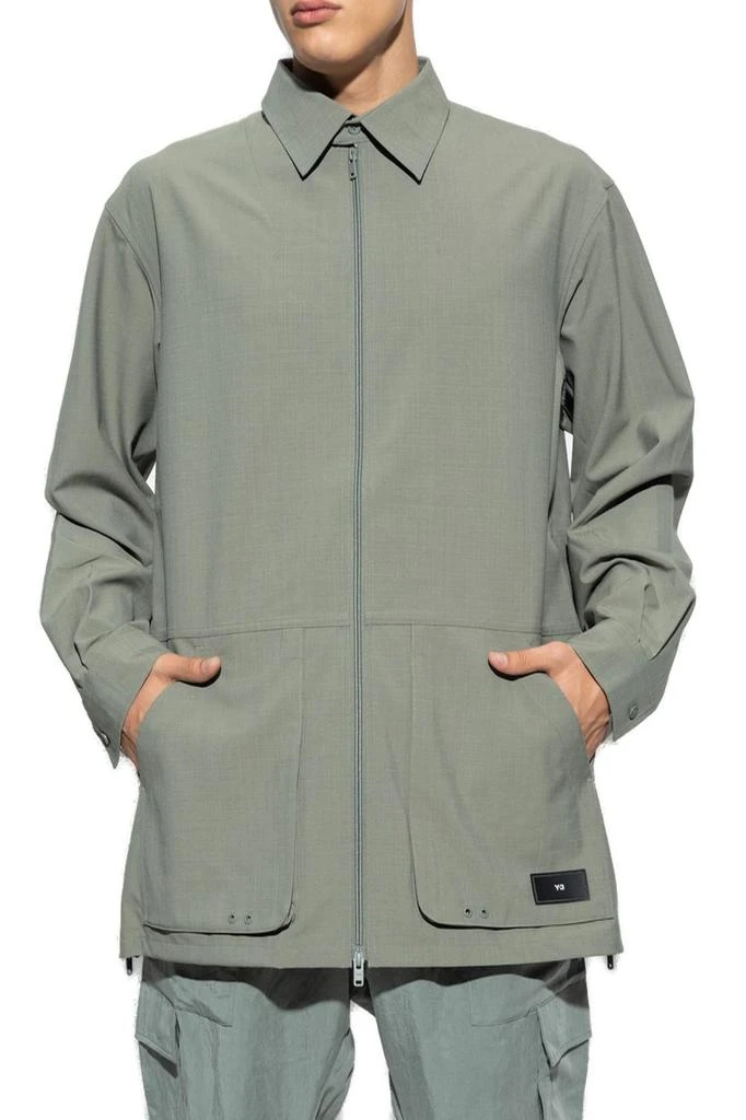 Y-3 Y-3 Ripstop Logo Patch Zip-Up Overshirt 2