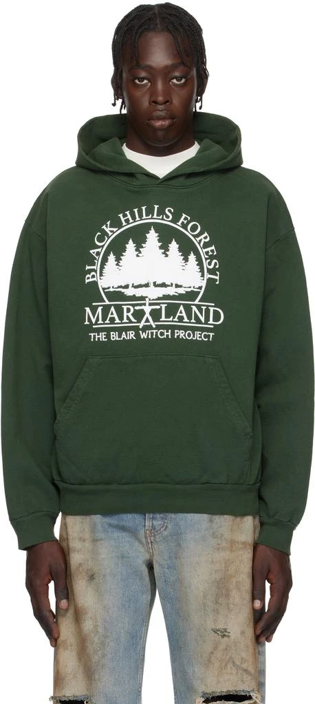 Online Ceramics Green The Blair Witch 'Black Hills Forest Map' Hoodie 1