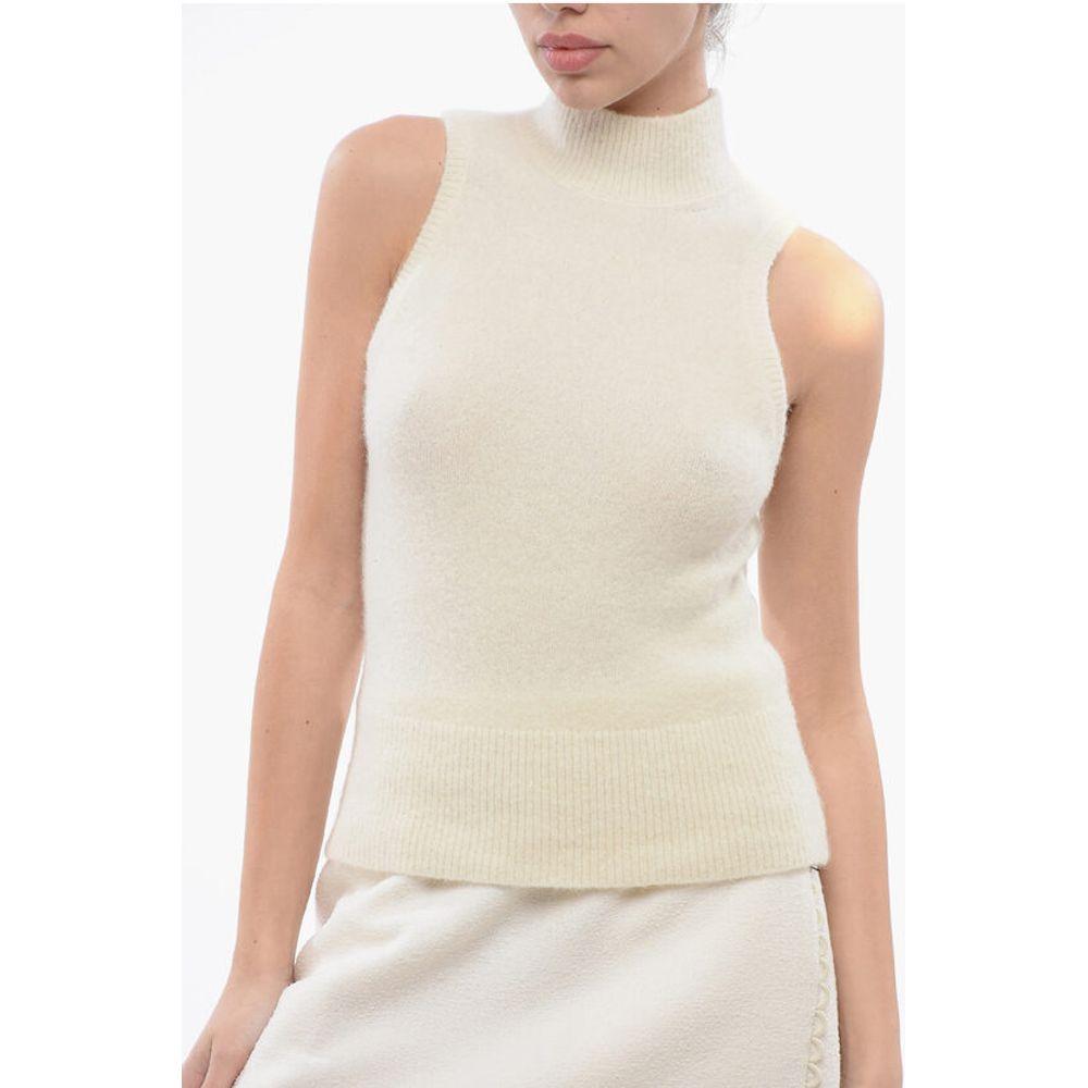 PATOU Wool Turtle Neck Sleeveless Women's Sweater