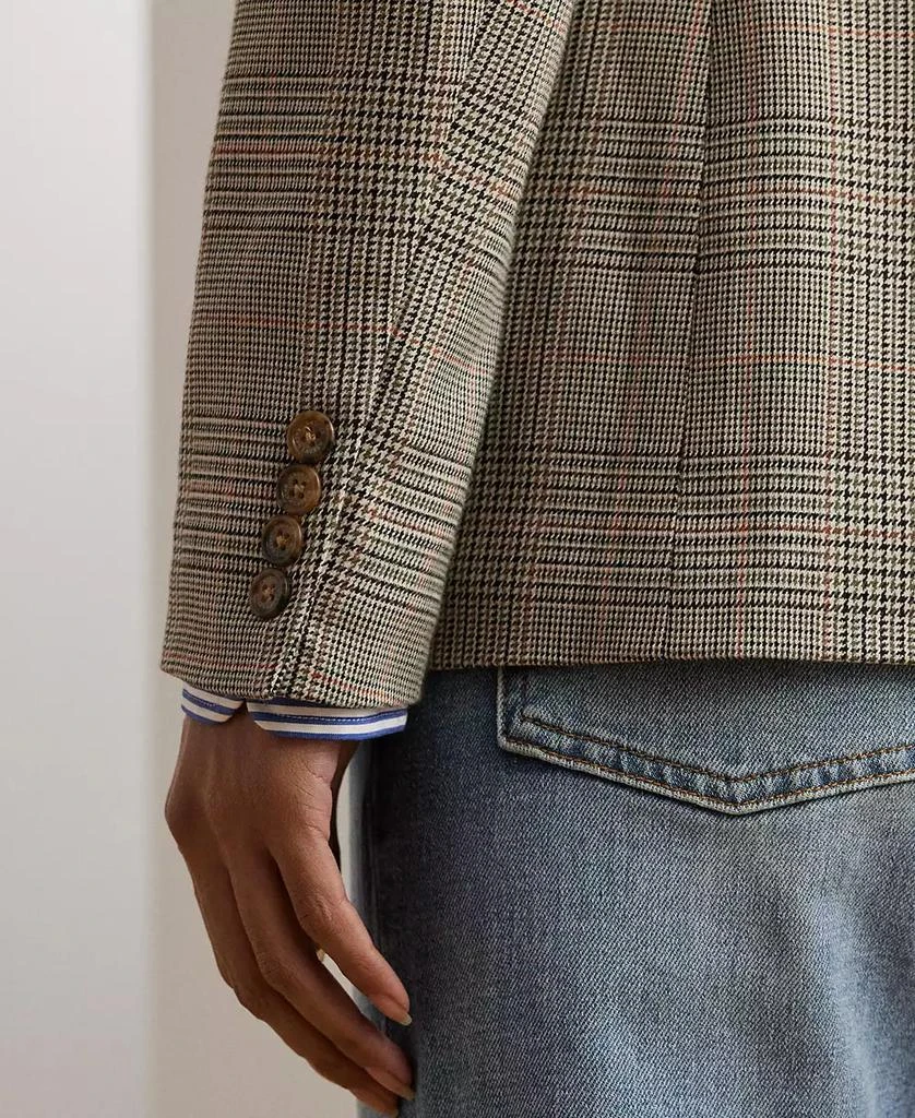 Ralph Lauren Women's Glen Plaid Cotton-Blend Twill Blazer 7